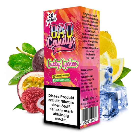Bad Candy Lucky Lychee 10ml Nikotinsalz Liquid 20mg
