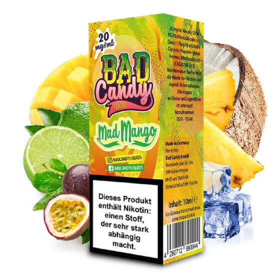 Bad Candy Mad Mango 10ml Nikotinsalz Liquid 10mg