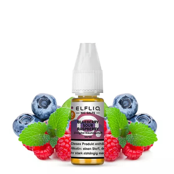 Elfliq by Elfbar Blueberry Sour Raspberry 10ml Nikotinsalz Liquid 10mg