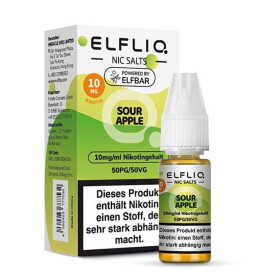 Elfliq by Elfbar Sour Apple 10ml Nikotinsalz Liquid 10mg