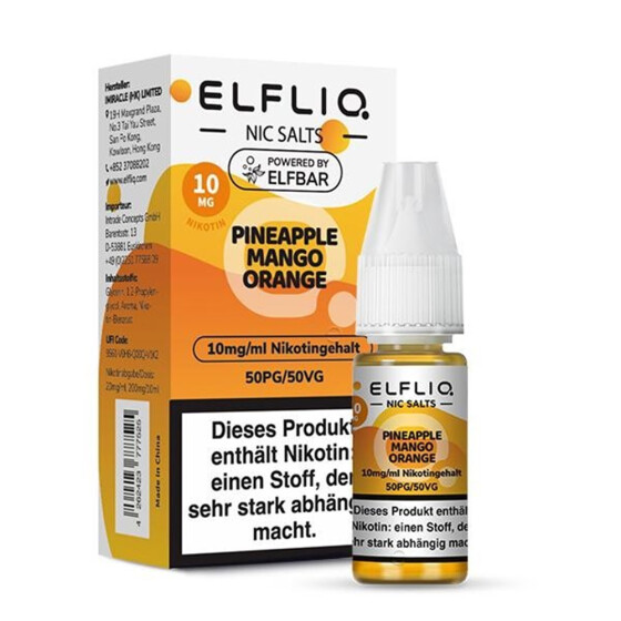 Elfliq by Elfbar Pineapple Mango Orange 10ml Nikotinsalz Liquid